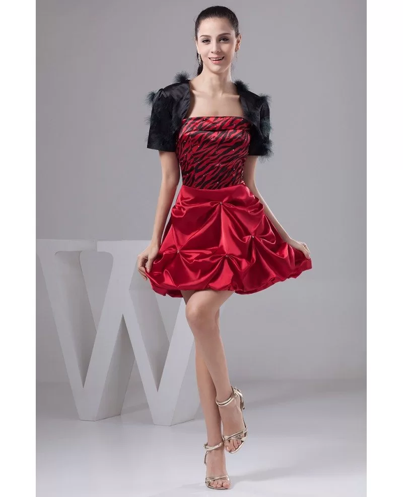 short satin gown