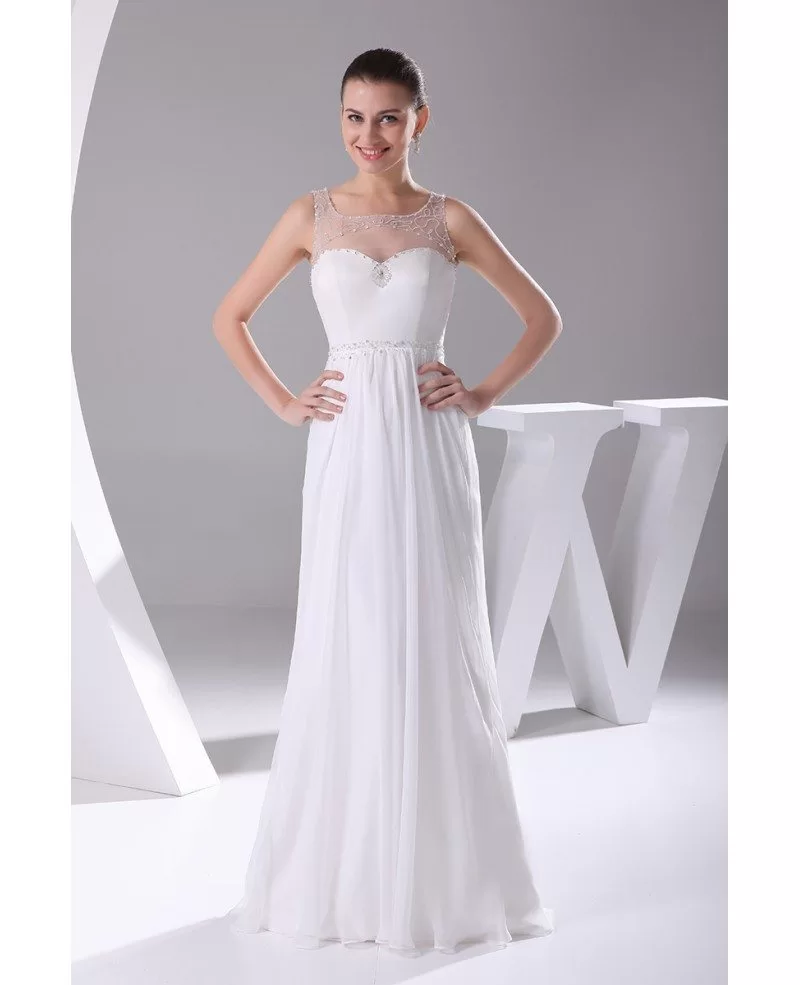 Pretty Empire Waist Long Chiffon Maternity Wedding Dress #OP4141 $161.7 ...