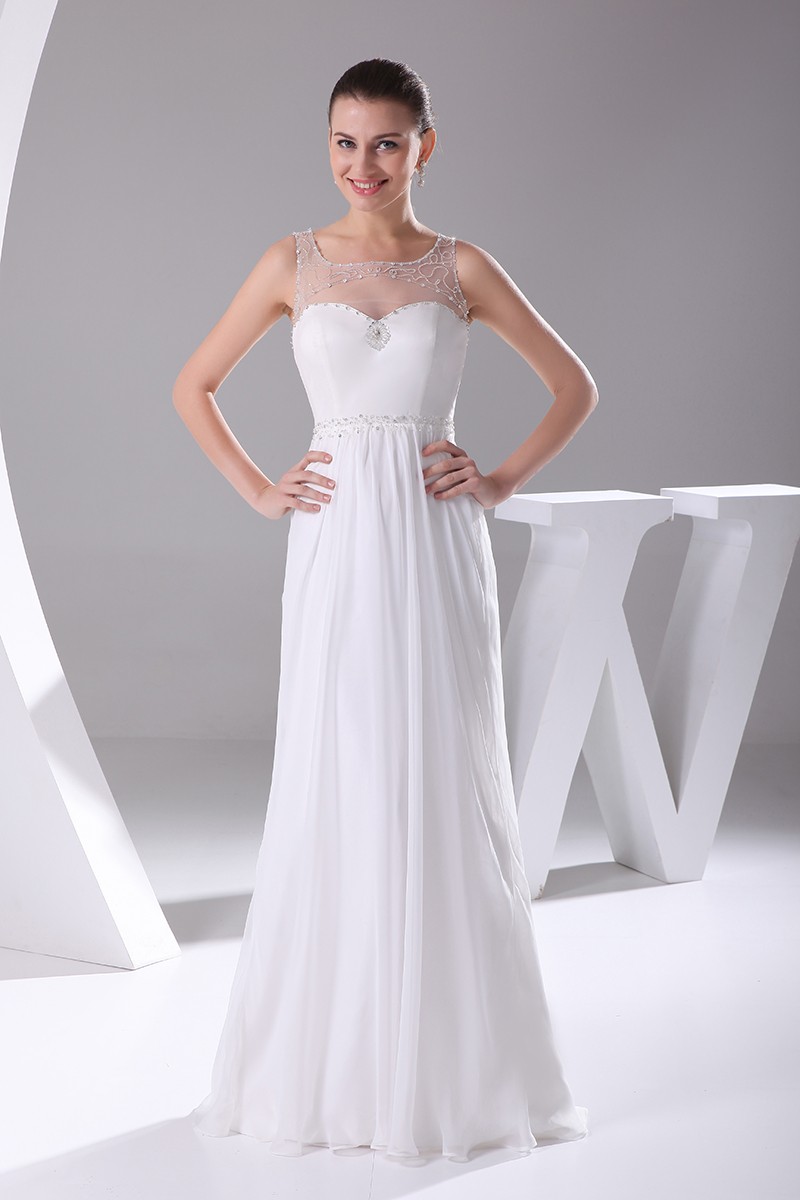 Pretty Empire Waist Long Chiffon Maternity Wedding Dress #OP4141 $161.7 ...