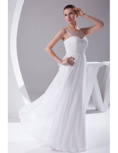 Pretty Empire Waist Long Chiffon Maternity Wedding Dress #OP4141 $161.7 ...