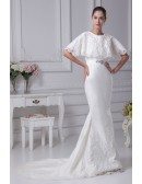 Charming Lace Mermaid Long Wedding Dress with Lace Top