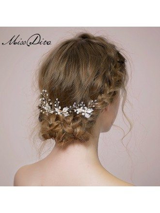 Pearl and Rhinestones Hairpins Style