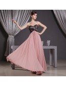 A-line Sweetheart Floor-length Lace Chiffon Bridesmaid Dress