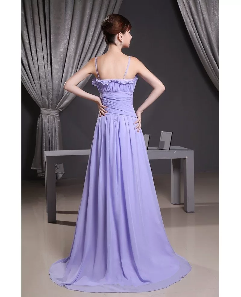A-line Strapless Floor-length Chiffon Bridesmaid Dress #OP3014 $129 ...