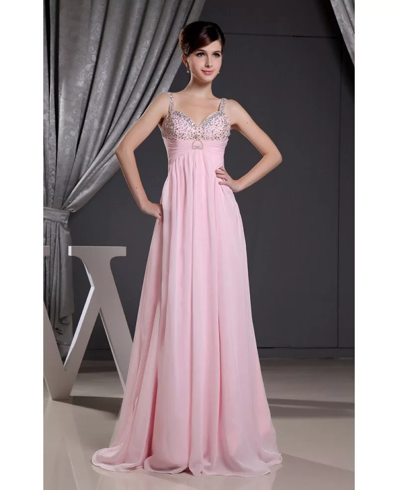 Empire Sweetheart Floor-length Chiffon Prom Dress With Beading #OP3019 ...