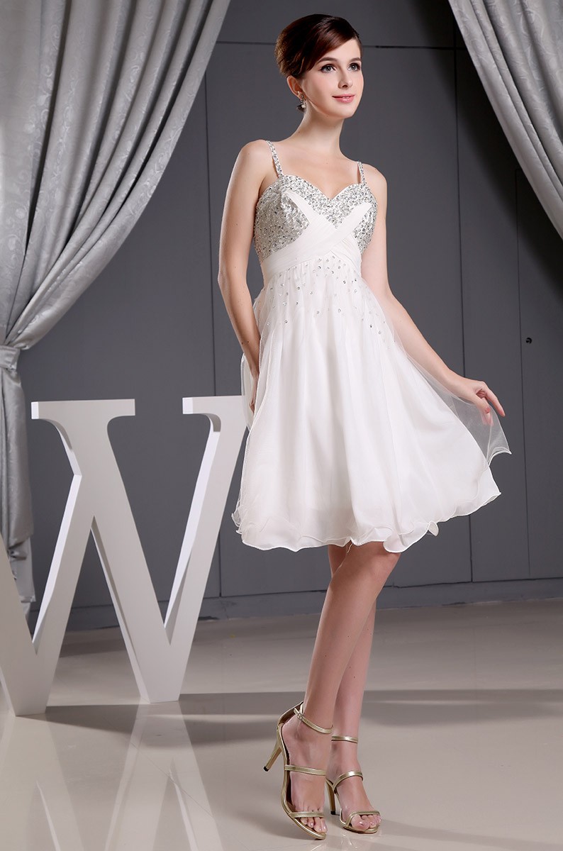 A-line Sweetheart Short Tulle Wedding Dress With Beading #OP3024 $112.1 ...