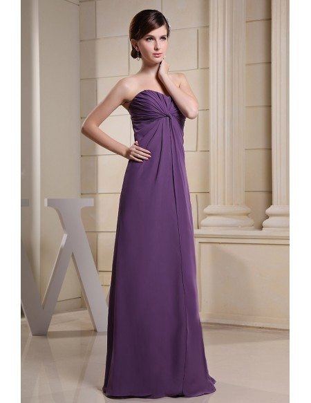 A-line Sweetheart Floor-length Chiffon Bridesmaid Dress #OP3027 $139 ...