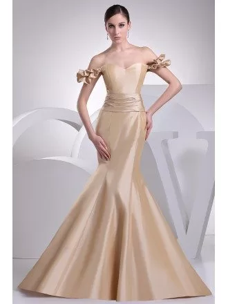 Sexy Off Shoulder Body Fitted Mermaid Formal Dress