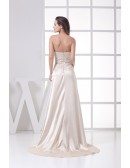 Sweetheart Pleated Lace A-line Wedding Dress