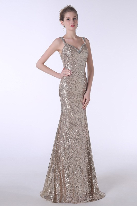 Sheath Sweetheart Floor-Length Sequined Prom Dress #CY0185 $140 ...
