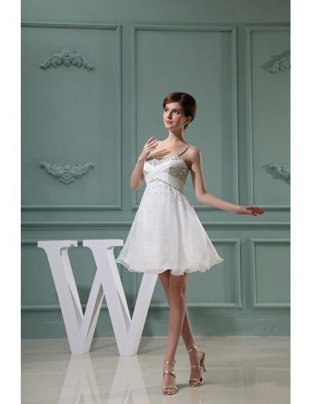 A-line Sweetheart Short Tulle Homecoming Dress With Beading