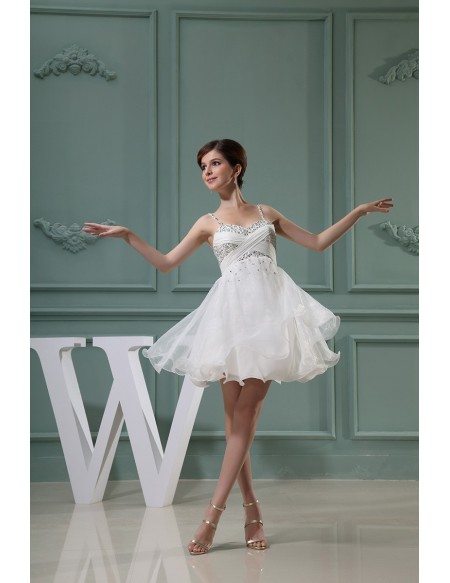 A-line Sweetheart Short Tulle Homecoming Dress With Beading