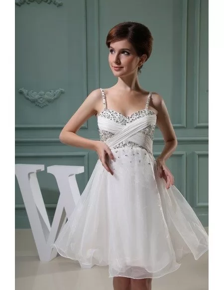 A-line Sweetheart Short Tulle Homecoming Dress With Beading
