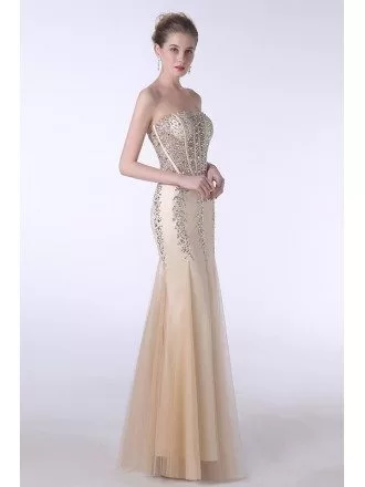 Sheath Sweetheart Floor-Length Prom Dress With Beading