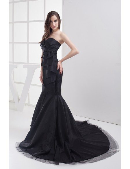 Formal Black Mermaid Long Prom Dress Custom #OP4033 $170.4 - GemGrace.com