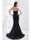 Beaded Black Long Halter Mermaid Custom Formal Dress