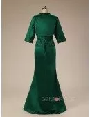 A-Line Strapless Floor-Length Dress With Beading