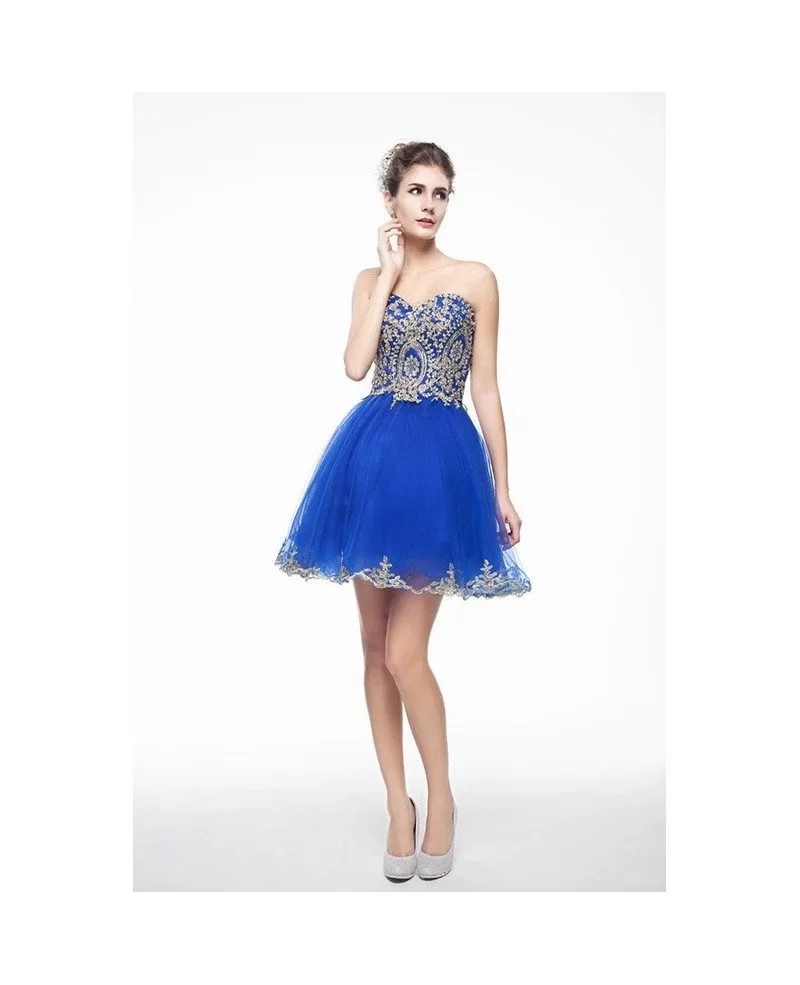 Buy > blue puffy prom dress > in stock