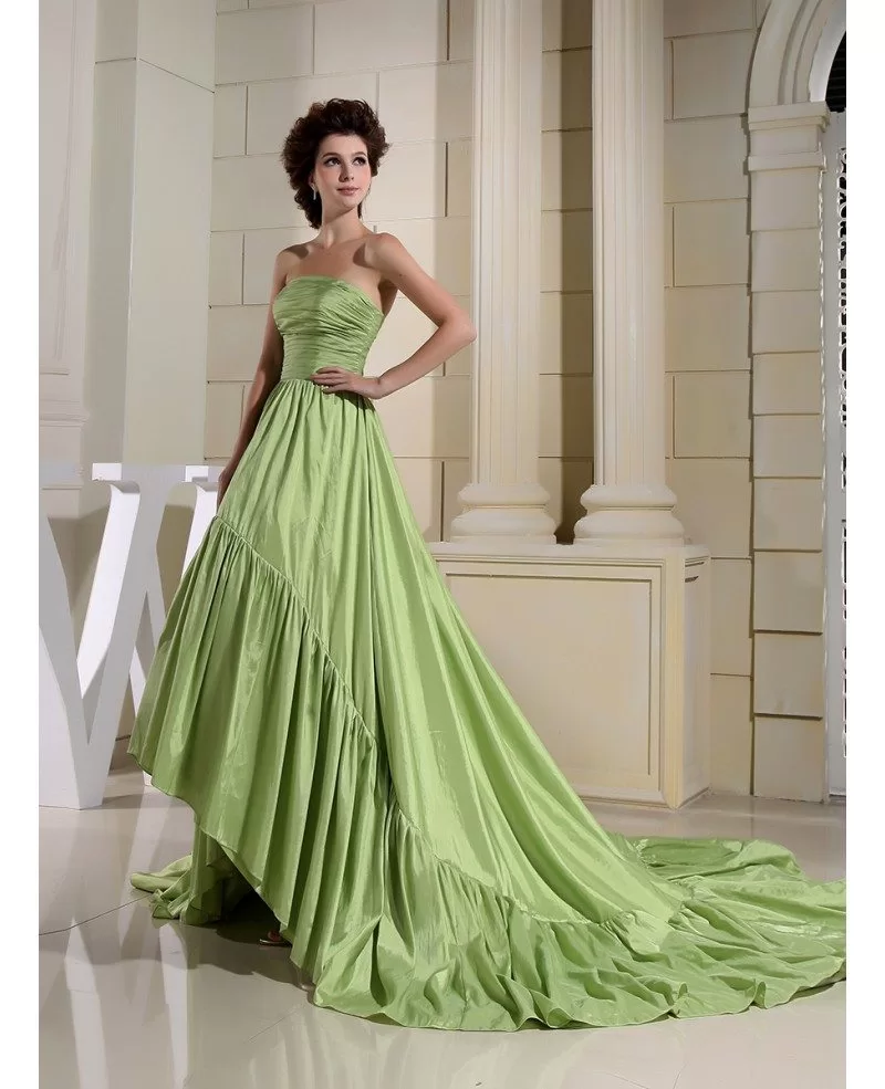 Aeathetix green dress | Ball gowns prom, Green prom dress, Green wedding  dresses