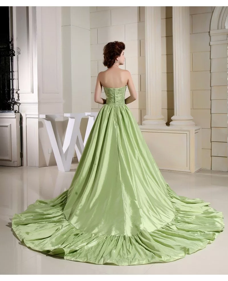 Sea green hue designer gown | Gowns for girls, Latest gown designs, Gowns
