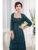 A-line Sweetheart Floor-length Chiffon Mother of the Bride Dress With Sequins