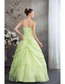 Clover Green Sequined Color Wedding Dress Sweetheart with Corset