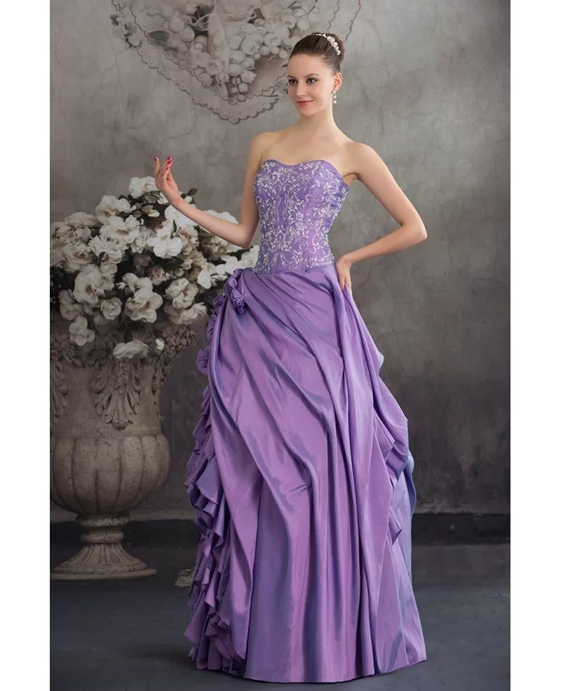 purple colored wedding dresses