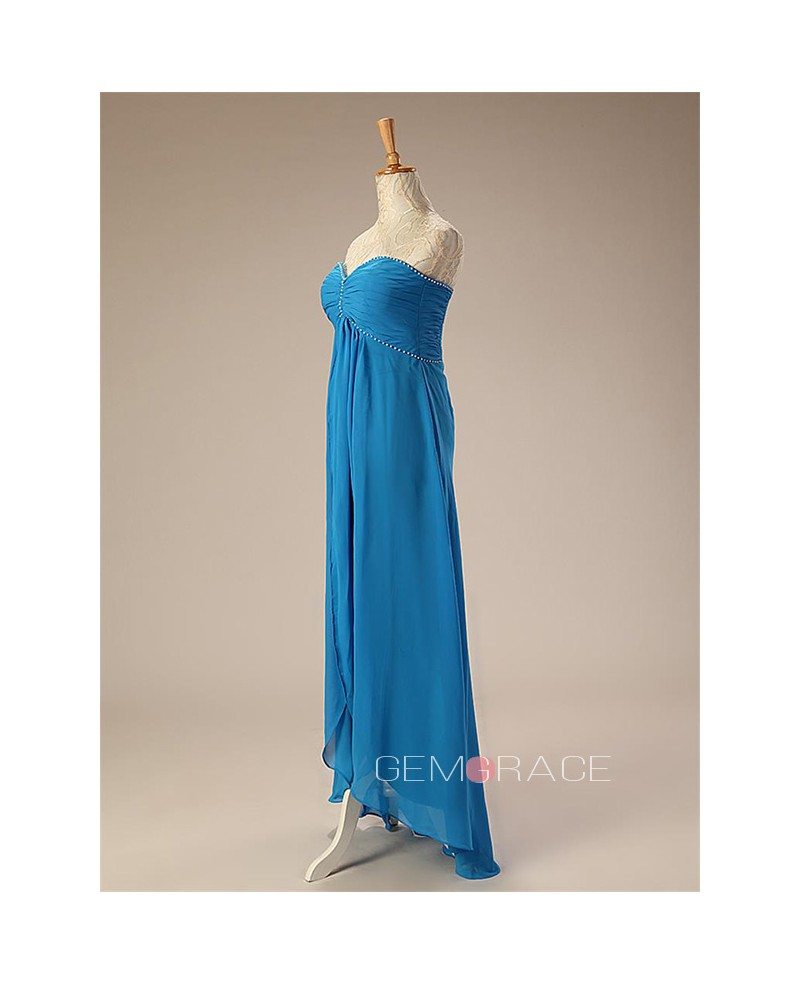 A-line Long Sweetheart Chiffon Bridesmaid Dress #CY0120 $120 - GemGrace.com