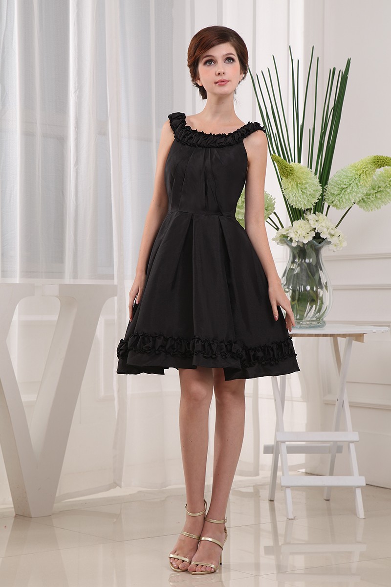 A-line Square Neckline Knee-length Chiffon Homecoming Dress #OP3280 $105 - GemGrace.com