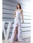 Mermaid Sweetheart Floor-length Chiffon Wedding Dress With Beading