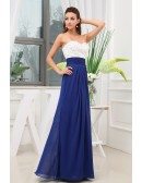 A-line Sweetheart Floor-length Chiffon Prom Dress With Beading
