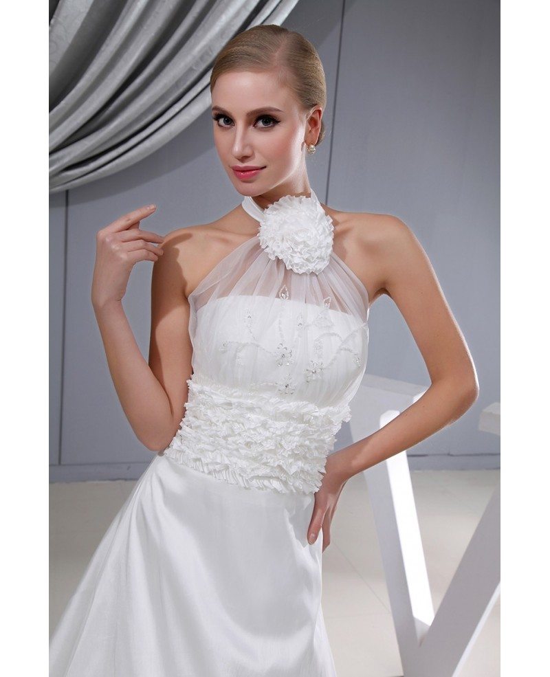 aline satin dress