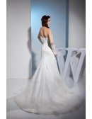 Lace Sweetheart Sexy Mermaid Tulle Wedding Dress