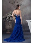 Mermaid Sweetheart Floor-length Chiffon Evening Dress With Beading