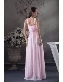 A-line Halter Floor-length Chiffon Prom Dress With Beading