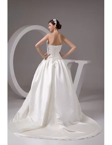 pleated ballgown