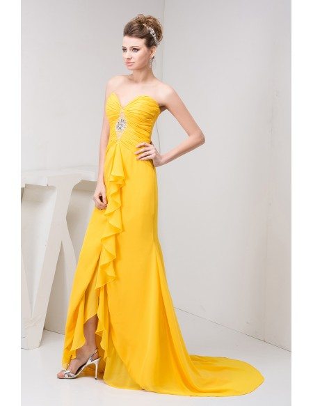 Mermaid Sweetheart Asymmetrical Chiffon Evening Dress #OP41067 $160 ...