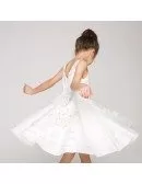 Applique Layered Ball Gown Pageant Dress with Sweetheart Back