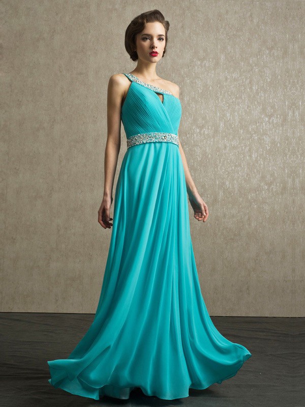 Sequined One Shoulder Pool Elegant Long Bridal Party Dress #BS006 $165. ...