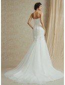 Sweetheart Mermaid Lace with Tulle Custom Wedding Dress