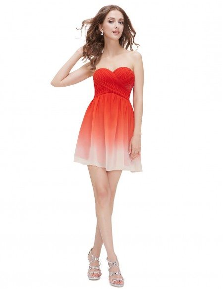 A-line Sweetheart Short Bridesmaid Party Dress