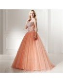 A-line Sweetheart Floor-length Prom Dress