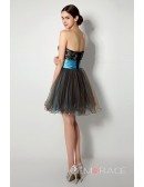 Short/Mini Sweetheart Feather Prom Dress