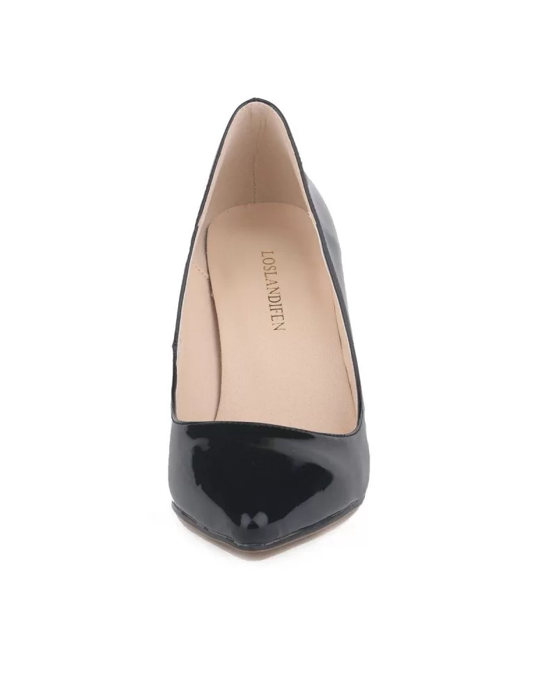 pink closed toe pumps