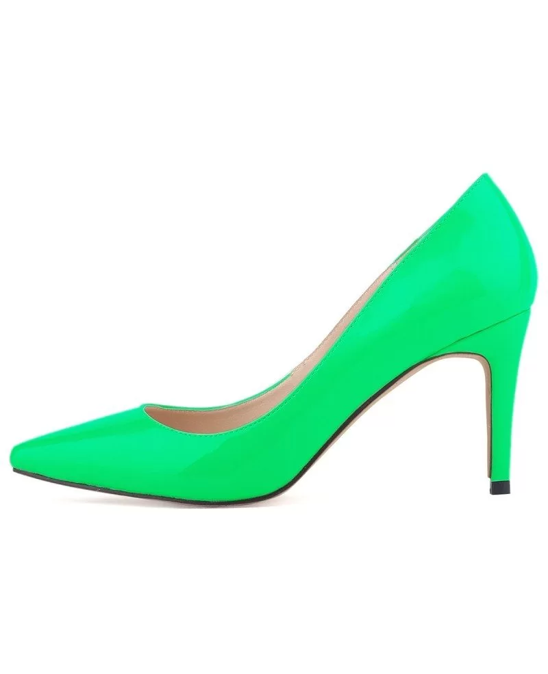 pink closed toe pumps
