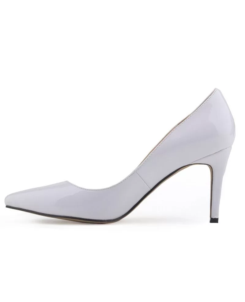 pink closed toe pumps