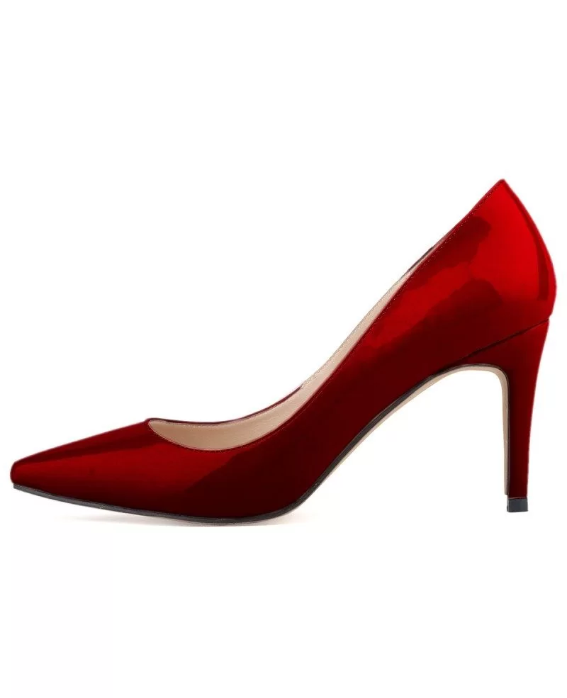 pink closed toe pumps