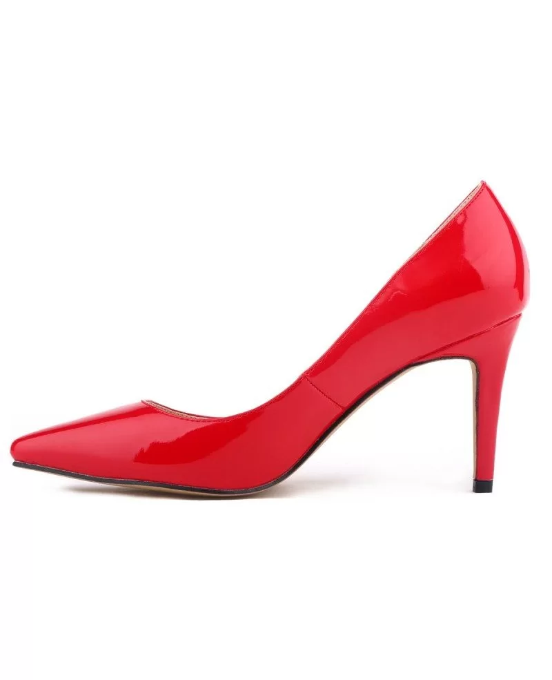 pink closed toe pumps