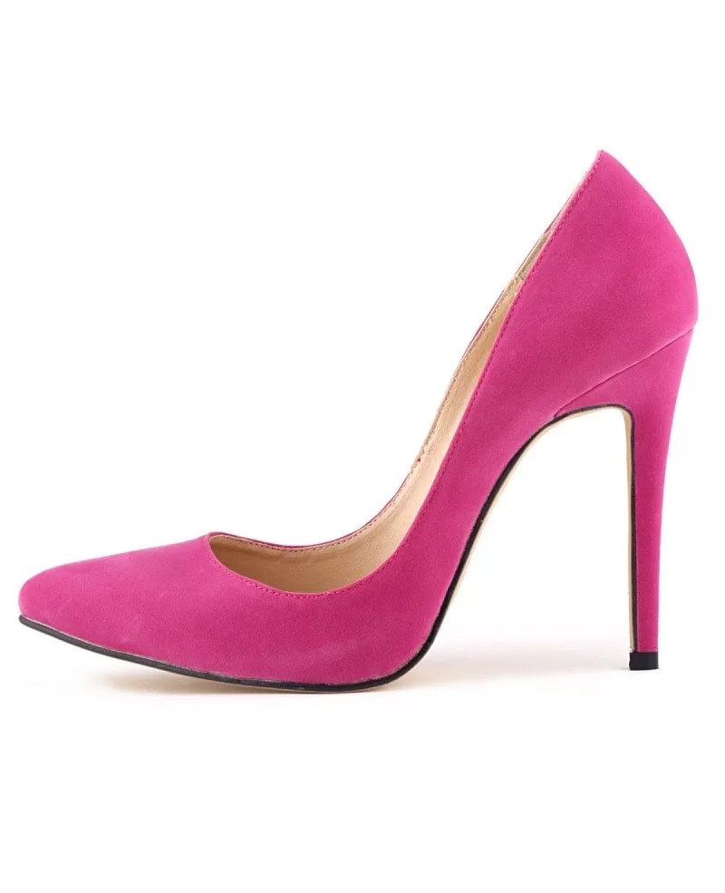 pink closed toe heels
