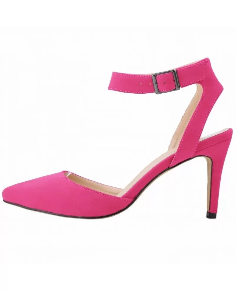pink suede slingback shoes